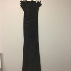 Long black gown